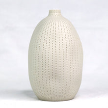 Load image into Gallery viewer, Cucumis Vase Ceramics Living Green Decor White MEDIUM