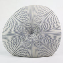 Load image into Gallery viewer, Mollusc Vase Pinstripe Ceramics Living Green Decor MEDIUM Ink