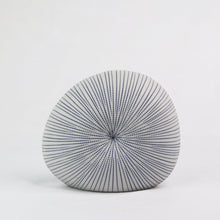 Load image into Gallery viewer, Mollusc Vase Pinstripe Ceramics Living Green Decor SMALL Ink