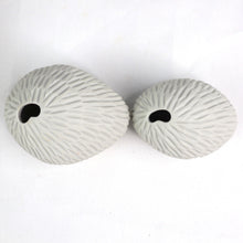 Load image into Gallery viewer, Pebble Chalk Ripple Ceramics Living Green Decor SET of 2 SIZES