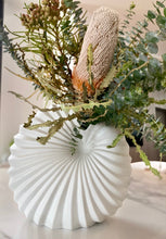 Load image into Gallery viewer, Spiral Vase Chalk Etch Ceramics Living Green Decor