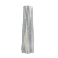 Load image into Gallery viewer, Tube Vase Ceramics Living Green Decor MEDIUM Stripe