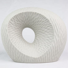 Load image into Gallery viewer, Vortex Vase Ceramics Living Green Decor SHORT White