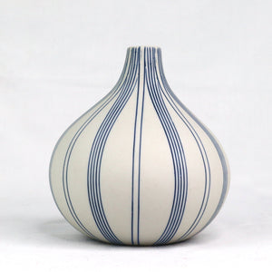 Argo Vase Ceramics Living Green Decor LARGE Stripe 