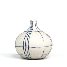 Load image into Gallery viewer, Argo Vase Ceramics Living Green Decor MEDIUM Plaid 
