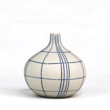 Load image into Gallery viewer, Argo Vase Ceramics Living Green Decor SMALL Plaid 
