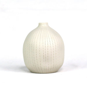 Cucumis Vase Ceramics Living Green Decor White SMALL 