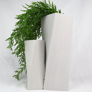 Freeform Vase Ceramics Living Green Decor SET Large & Small 
