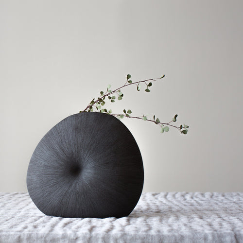 Mollusc Vase Monochrome Ceramics Living Green Decor 