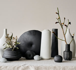 Mollusc Vase Monochrome Ceramics Living Green Decor 