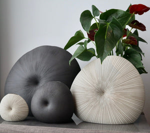 Mollusc Vase Monochrome Ceramics Living Green Decor 