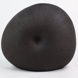 Mollusc Vase Monochrome Ceramics Living Green Decor LARGE Black 