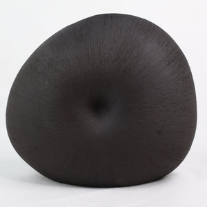 Mollusc Vase Monochrome Ceramics Living Green Decor MEDIUM Black 