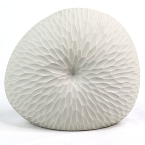 Mollusc Vase Ripple Ceramics Living Green Decor MEDIUM White 