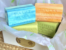 Load image into Gallery viewer, Plant Oil Luxury Fragrance Soaps Box of 4 Soap Living Green Decor 
