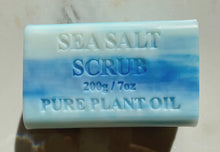 Load image into Gallery viewer, Plant Oil Luxury Fragrance Soaps Box of 4 Soap Living Green Decor Sea Salt Scrub 4 Soap Bars 
