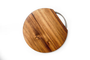 Round Cheese Board Large Wooden items Living Green Decor Blackwood 