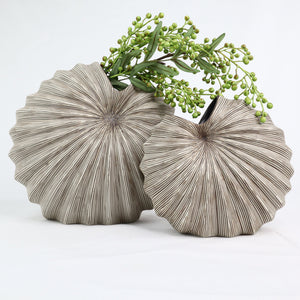 Spiral Vase Brown Ceramics Living Green Decor 