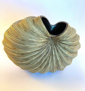 Spiral Vase Brown Ceramics Living Green Decor 