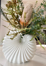 Load image into Gallery viewer, Spiral Vase Chalk Etch Ceramics Living Green Decor 
