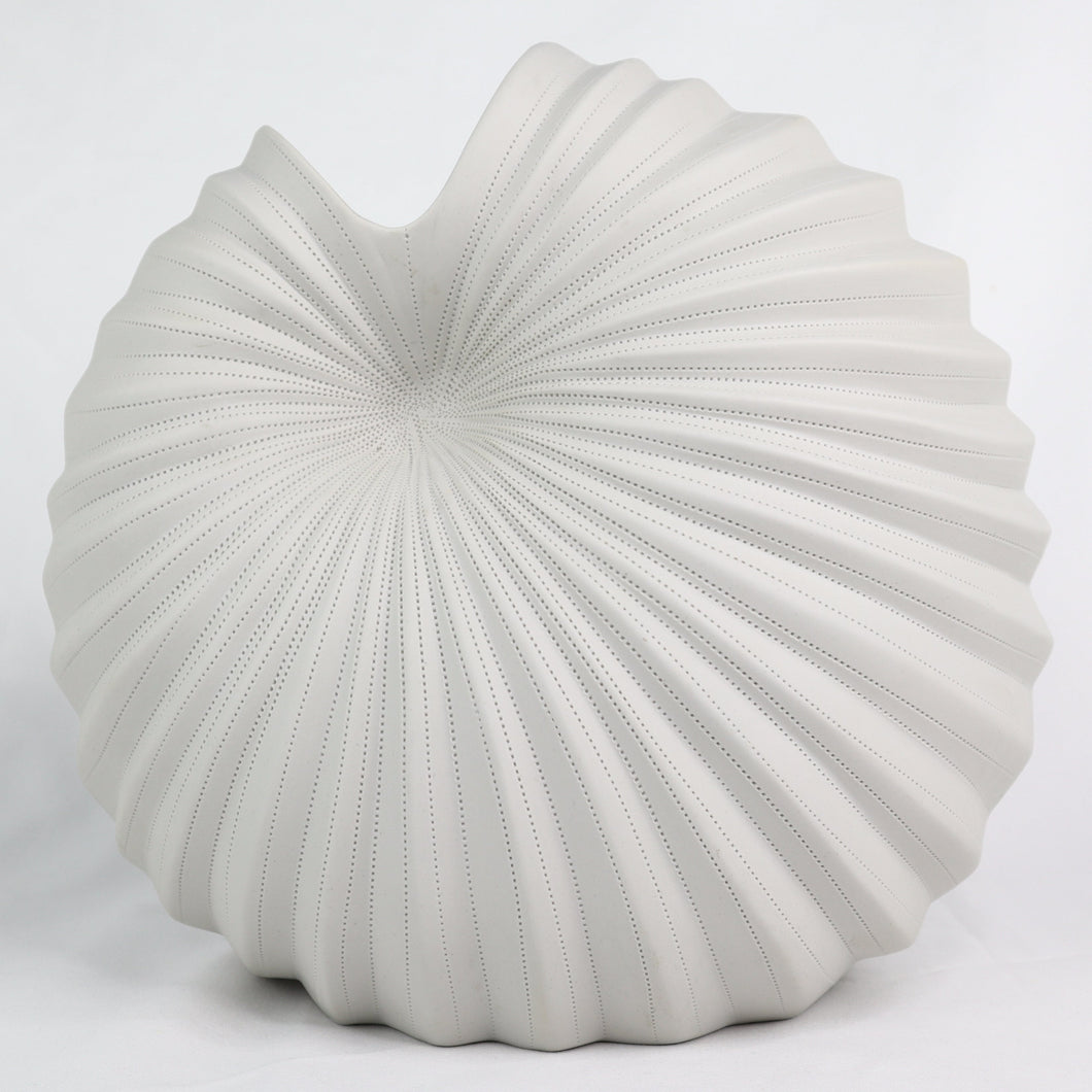 Spiral Vase Chalk Etch Ceramics Living Green Decor LARGE 