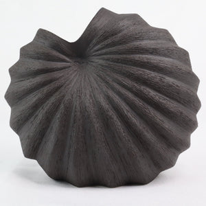 Spiral Vase Charcoal Ceramics Living Green Decor MEDIUM 