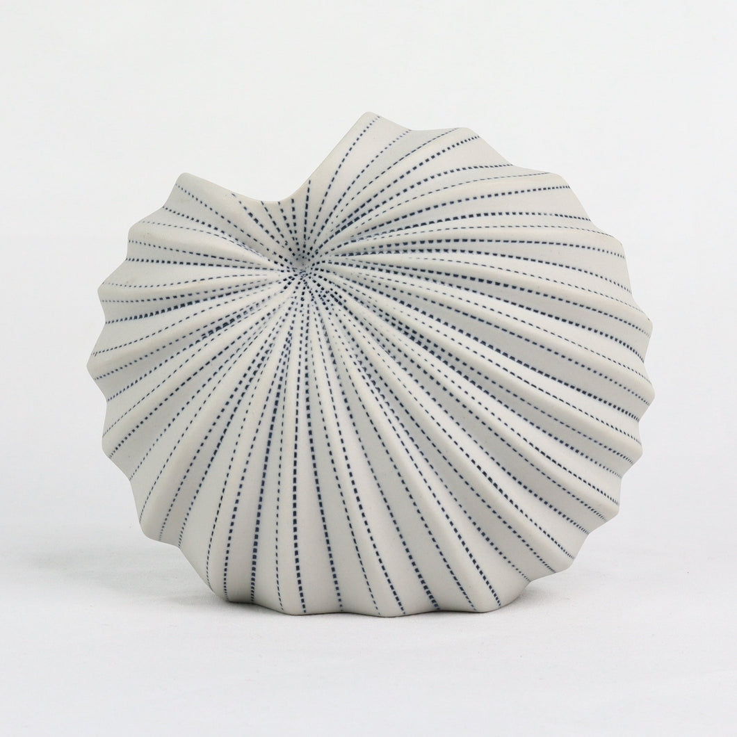 Spiral Vase Pinstripe Ceramics Living Green Decor SMALL 