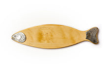 Load image into Gallery viewer, Trout Platter Wooden items Living Green Decor Huon Pine 
