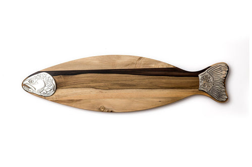 Trout Platter Wooden items Living Green Decor Sassafras 