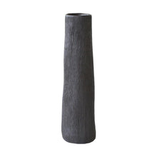 Load image into Gallery viewer, Tube Vase Ceramics Living Green Decor MEDIUM Charcoal 
