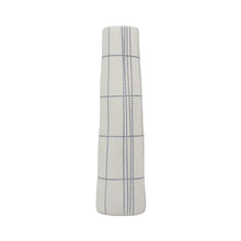 Load image into Gallery viewer, Tube Vase Ceramics Living Green Decor MEDIUM Plaid 
