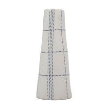 Load image into Gallery viewer, Tube Vase Ceramics Living Green Decor SMALL Plaid 
